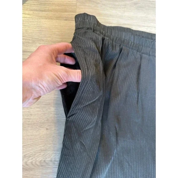 Eileen Fisher Women’s Vintage 100% Silk 3 Piece Set Pants Skirt Top Size L Green - Picture 7 of 11